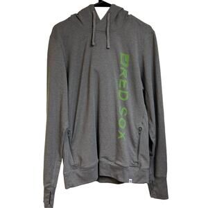 47 Brand Women’s Hoodie SIZE L Red Sox Gray Green Baseball Boston Sweatshirt
